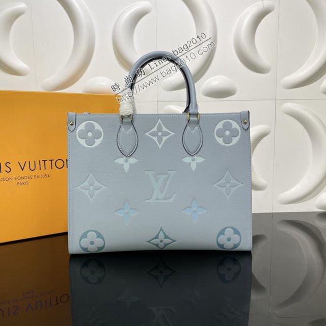LOUIS VUITTON專櫃新款包包 路易威登OnTheGo中號Tote托特包 LV字母漸變手提肩背女士手袋  ydh4109